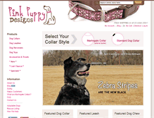 Tablet Screenshot of pinkpuppydesigns.com
